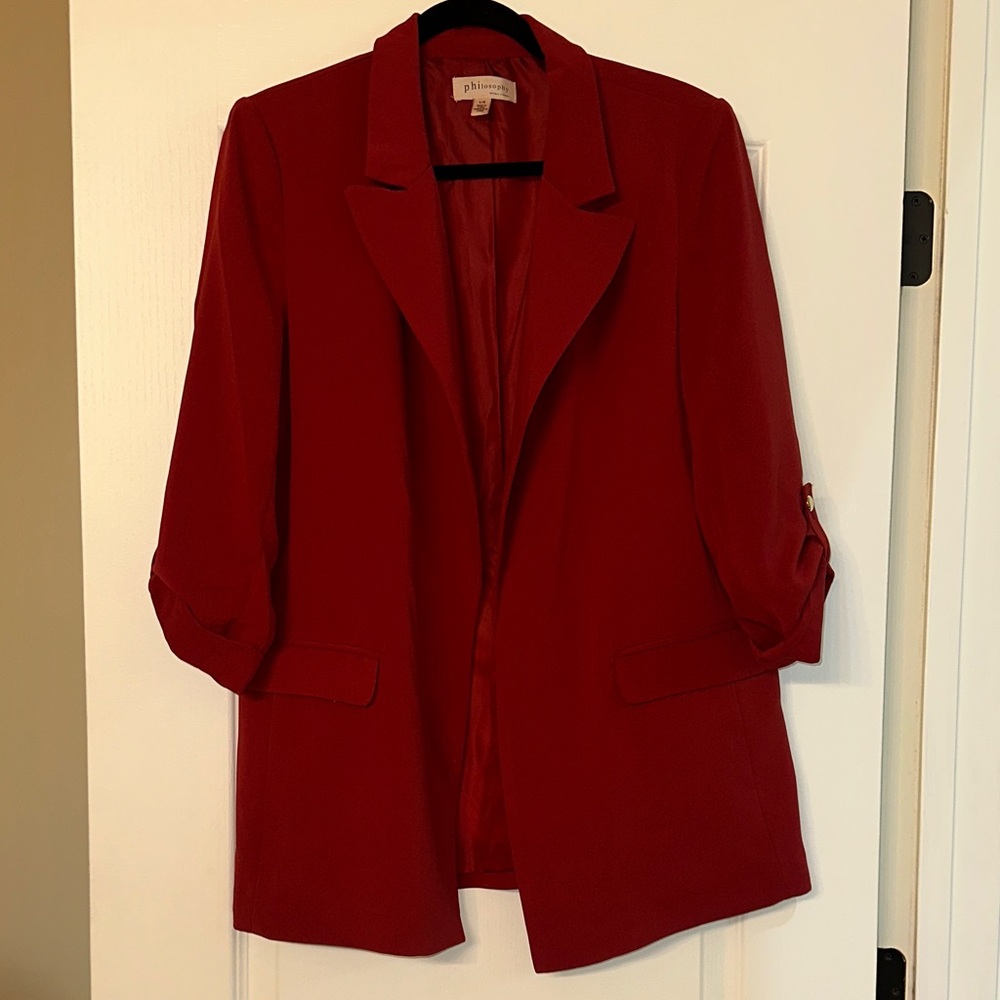 Philosophy Women's Red Blazer